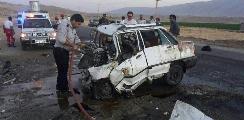 خبرنگاران تصادف در جاده اهواز- هفتکل 2 کشته وچهار مصدوم برجا گذاشت