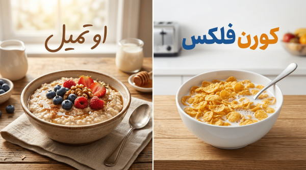 تفاوت اوتمیل و کورن فلکس؛ کدام صبحانه سالم تر و مقوی تر است؟